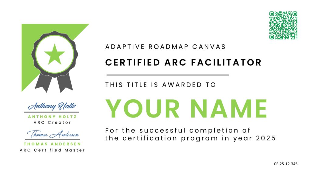 Adaptive Roadmap Canvas ARC Certification